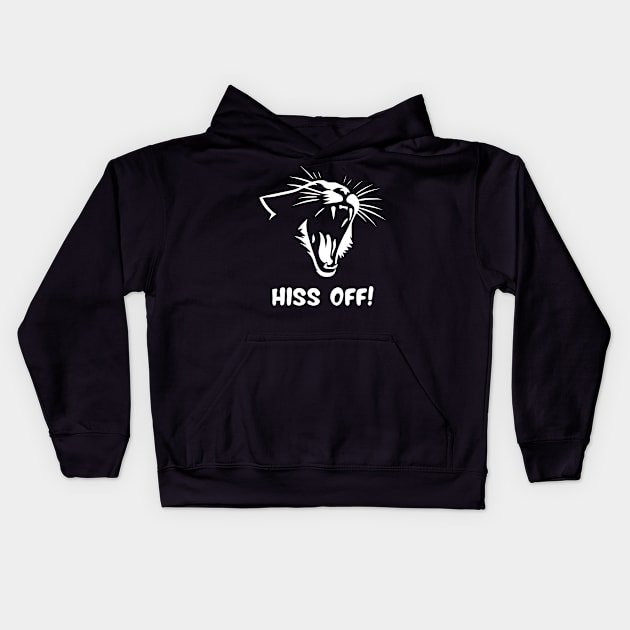 Hiss off! Cat Kids Hoodie by Batshirt